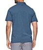 Color:Navy Heather - Image 2 - Lutherville Short Sleeve Chest Stripe Performance Polo Shirt
