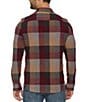 Flag and Anthem Mathis Long Sleeve Box Plaid Flannel Performance Shirt, Color:Maroon/Grey/Tan - Image 2