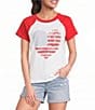 Flag and Anthem Short Sleeve Flag Raglan Tee - Image 1