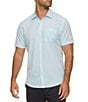 Flag and Anthem Short Sleeve Printed UPF Textured Shirt - Image 1