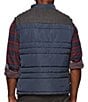 Color:Navy - Image 2 - Sleeveless Dormont Mixed-Media Puffer Vest