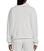 Flag and Anthem Ultra Soft Plush Long Sleeve Quarter Zip Sweatshirt, Color:Grey Heather - Image 2