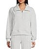 Flag and Anthem Ultra Soft Plush Long Sleeve Quarter Zip Sweatshirt, Color:Grey Heather - Image 3