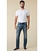 Flag and Anthem Vienna Straight Fit Denim Jeans, Color:Medium Wash - Image 6