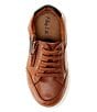 Color:Tan - Image 5 - Boys' Cameron Leather Zip Oxford Sneakers (Infant)