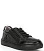 Color:BLACK - Image 1 - Boys' Cameron Leather Zip Oxford Sneakers (Toddler)