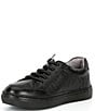 Color:BLACK - Image 4 - Boys' Cameron Leather Zip Oxford Sneakers (Toddler)