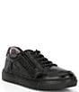 Color:BLACK - Image 1 - Boys' Cameron Leather Zip Oxford Sneakers (Youth)