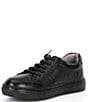 Color:BLACK - Image 4 - Boys' Cameron Leather Zip Oxford Sneakers (Youth)