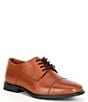 Color:Tan - Image 1 - Boys' Mathew Cap Toe Leather Oxford Dress Shoes (Youth)