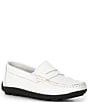 Color:White - Image 1 - Boys' Turbo Leather Penny Driver Shoes (Youth)