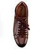 Color:Mahogany - Image 5 - Men's Cameron Leather Sneakers