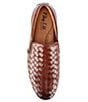 Color:Mahogany - Image 5 - Men's Cameron Woven Leather Gore Slip-Ons