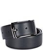 Color:Navy/Grey - Image 1 - Men's Dean Reversible Leather Belt