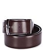 Color:Black/Cordovan - Image 2 - Men's Dean Reversible Leather Belt