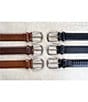 Color:Tan - Image 3 - Men's Monroe Leather Belt