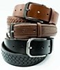 Color:Black - Image 2 - Men's Noble Perforated Leather Belt