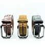 Color:Black - Image 4 - Men's Noble Perforated Leather Belt