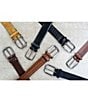 Color:Black - Image 5 - Men's Noble Perforated Leather Belt