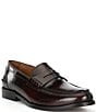 Color:Burgundy - Image 1 - Men's Rowen Leather Penny Loafers