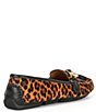 Color:Leopard Multi - Image 2 - Women's Morgan Leather Haircalf Leopard Print Loafers