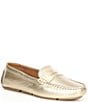 Color:Champagne - Image 1 - Women's Morgan Leather Penny Loafer Moccasins