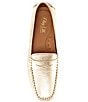 Color:Champagne - Image 5 - Women's Morgan Leather Penny Loafer Moccasins