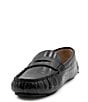 Flag LTD. Women's Morgan Croco Leather Penny Loafers - Image 4
