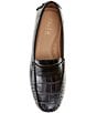 Flag LTD. Women's Morgan Croco Leather Penny Loafers - Image 5
