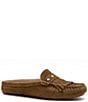 Flag LTD. Women's Morgan Suede Mule Fringe Loafers - Image 1