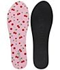 Flat Socks Cherry Print Cushioned Liners, Color:Cherry Darling - Image 2