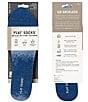 Flat Socks Jean Print Cushioned Liners, Color:Dominant Jean - Image 5