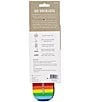 Flat Socks Rainbow Cushioned Liners, Color:Rainbow - Image 2
