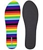 Flat Socks Rainbow Cushioned Liners, Color:Rainbow - Image 3