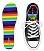 Flat Socks Rainbow Cushioned Liners, Color:Rainbow - Image 4