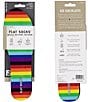 Flat Socks Rainbow Cushioned Liners, Color:Rainbow - Image 5
