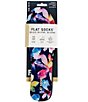 Flat Socks Women's Mesh Painted Floral Cushioned Liners - Image 2