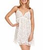 Flora Nikrooz Meg Embroidered Satin Lace Bridal Chemise - Image 3