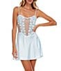 Flora Nikrooz Showstopper Lace Semi-Sweetheart Neck Spaghetti Strap Chemise - Image 3
