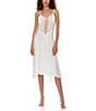 Flora Nikrooz Showstopper Ivory Lace Semi-Sweetheart Neck Spaghetti Strap Chemise, Color:Ivory - Image 1