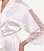 Flora Nikrooz Skyler Luxe Long Sleeve Stretch Satin Long Robe - Image 4