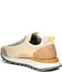 Color:Beige - Image 3 - Asuka Nylon and Suede Lace-Up Sneakers