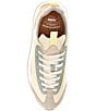 Color:Beige - Image 5 - Asuka Nylon and Suede Lace-Up Sneakers