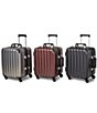 Color:Burgundy - Image 2 - VinGardeValise® Petite 8-Bottle Wine Suitcase Spinner Suitcase