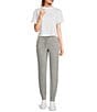 Fornia Crew Neck Short Sleeve Cropped T-Shirt, Color:White - Image 3