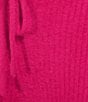 Color:Pink Peacock - Image 3 - Coordinating Eyelash Mid Rise Tie Waist Wide Leg Pants