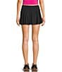 Fornia Mid Rise Flyaway Skort, Color:Black - Image 2