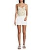 Fornia Seamless Embroidered Lemons Spaghetti Strap Camisole Top, Color:Lemons - Image 3