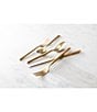 Fortessa Capri Brushed Gold 20-Piece Stainless Steel Flatware Set - Image 2