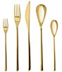 Fortessa Dragonfly Gold 5-Piece Stainless Steel Flatware Set - Image 1